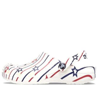 Crocs Classic Stars and Stripe Clog White Multi 208877-94S