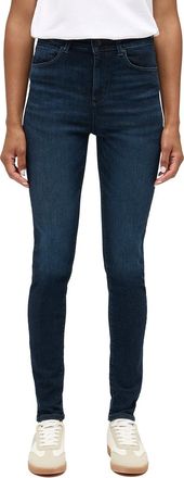 Mustang Skinny-fit-Jeans MUSTANG Damen Style Georgia Super Skinny, Damen, Gr. 24, L&auml;nge 30, blau (882 dunkelblau), Denim/Jeans, 93% Baumwolle, 5% Elastomultie