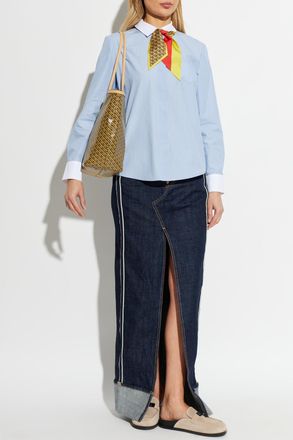 Tory Burch Striped Shirt, Womens, Blue