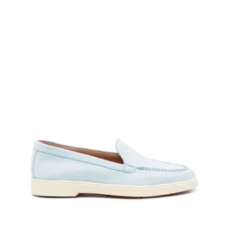 Santoni Clear Blue Loafer Shoes Elegant Style - female - Santoni - Loafers - Blue - 8 UK - Shoes