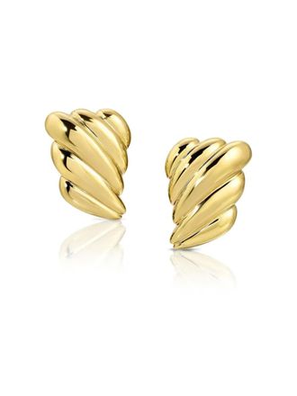 Anita Ko 18K yellow rose earrings - women - 18kt Yellow Gold - One Size
