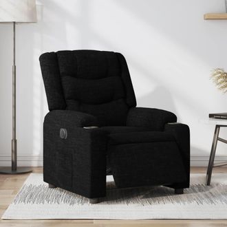 vidaXL Vidaxl - Sill&oacute;n Reclinable El&eacute;ctrico De Tela Negro