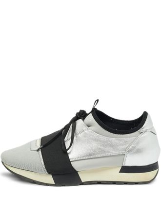 Balenciaga Race Runner sneakers - women - Calf Leather/Mesh/Neoprene/Calf Leather/Fabric/Rubber - 39 - Grey