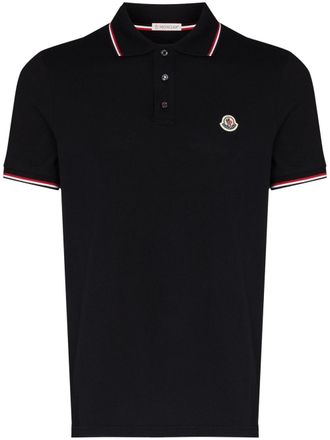 Moncler Poloshirt met logopatch - Blauw