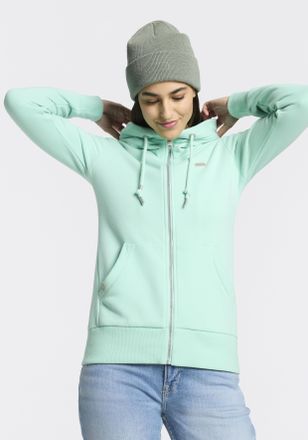Ragwear Kapuzensweatjacke RAGWEAR NESKIA ZIP B O, Damen, Gr. XXL, lagoon gr&uuml;n, Sweatware, Obermaterial: 95% Baumwolle, 5% Elasthan, unifarben, h&uuml;ftlang, Rundh