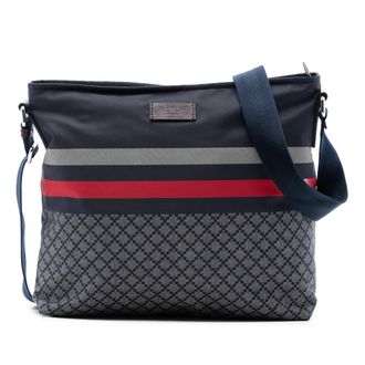 Gucci Pre-owned Womens Diamante Nylon Web Crossbody - Dark Blue Textile - One Size