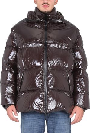 Bottega Veneta Brown Quilted Hood Jacket