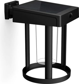 Philips Aussen-Wandleuchte »Solar rund schwarz 3000K« Warmweiss