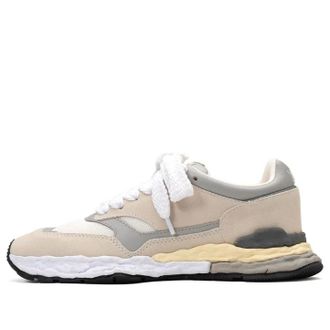 Miharayasuhiro GEORGE OG Sole Mix Material Low-top Sneaker White A10FW701-WHT