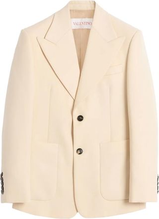 Valentino Garavani Blazer met enkele rij knopen - Beige