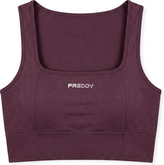 Freddy Top Sportivo Supporto Medio in Tessuto Seamless