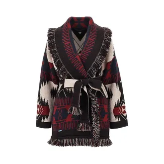 Alanui Icon jacquard wool cardigan Woman XS