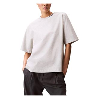 Calvin Klein Jeans T-Shirts, female, Gray, Size: XS A- Cooling Jersey RE