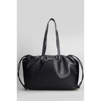 Isabel Marant Silven Ew Tote In Black Leather