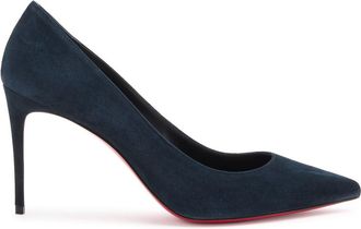 Christian Louboutin Kate 85 Suede Pumps - Blue