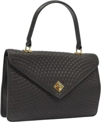 Bally Tweedehands leren handtassen - Dames - Vintage Handtas - Grijs - ONE Size - Leer - Vintage