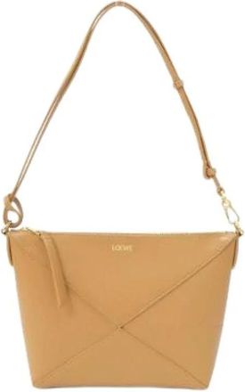 Loewe Pre-owned Puzzle Fold Pouch Calf Shoulder Bag - - Pre-owned - Donna - Marrone - ONE SIZE
