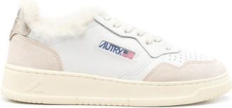 Autry Medalist Shearling-trim Sneakers