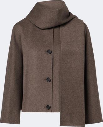 Max Mara Chaqueta de lana con bufanda
