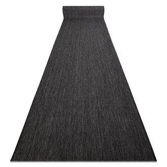 RugsX RugsX Sisal Sion Runner in Black | Size: 120 cm x 350 cm