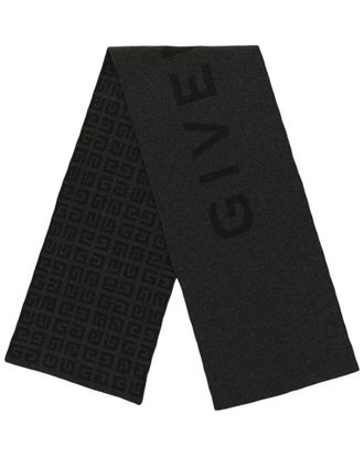Givenchy 4G Logo Reversible Wool & Cashmere-Blend Scarf