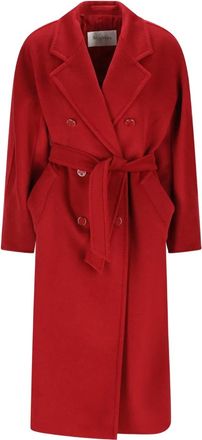Max Mara Jas met ceintuur - Rood