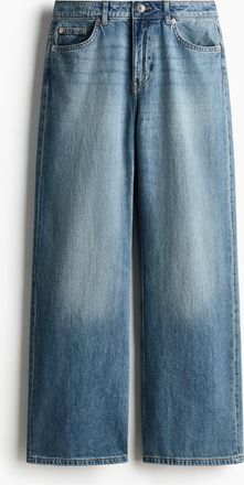 H&M Baggy Regular Waist Jeans - Blue