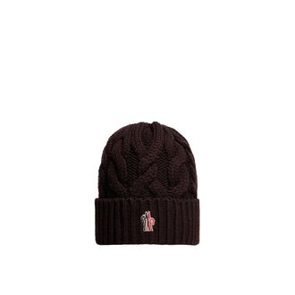 Moncler Moncler Wool Beanie, Women, Brown, Size: One Size