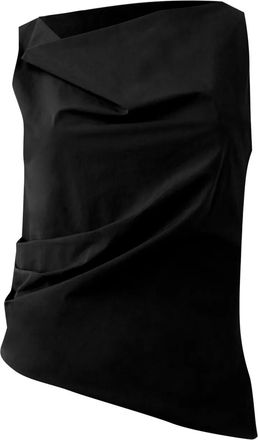 MISCI Top asimmetrico Degagê - Nero