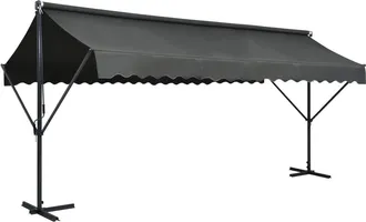 vidaXL Toldo De Pie Independiente Gris Antracita 500x300 Cm Vidaxl