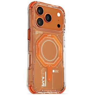 OEM Funda Skinarma Magma Para Iphone 17 Pro Con Carga Magn&eacute;tica, Color Naranja