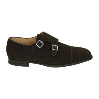 Crockett & Jones Schoenen, Heren, Bruin, 42 EU, Suède, Bruine Suède Businessschoenen Lowndes 4