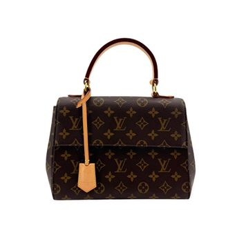 Louis Vuitton Cluny Top Handle Monogram Canvas Brown Canvas Handbag (Pre-Owned)