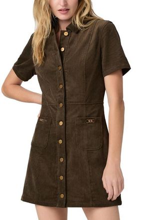 Paige Clementine Corduroy Minidress in Fern at Nordstrom, Size 10