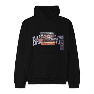 Balenciaga Hoodies & sweatvesten, Heren, Zwart, L, Hoodies