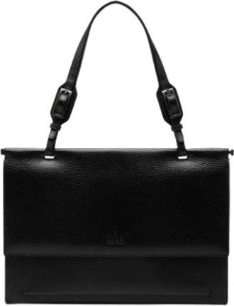 Gucci Pre-owned Flap Handbag - Dames - Vintage Handtas - Zwart - ONE Size - Leer - Vintage