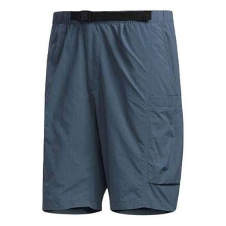 adidas M Tec Wv Sho Sports Cargo Quick Dry Breathable Shorts Blue FM5403