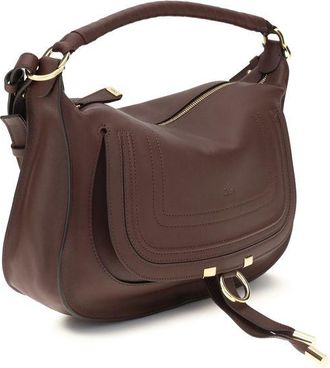 Chlo&eacute; Womens Bordeaux Calf Leather Bos Taurus Shoulder Bag