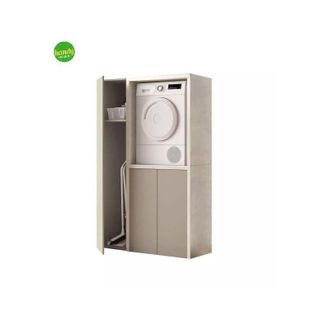 Savini Porta lavatrice/asciugatrice con ante Savini pietra tortora