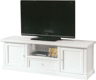 Milani Home CLAYTON - mobile porta tv in legno massello cm 45 x 160 x 56 h