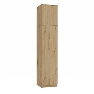 Topeshop Sd-50 Armario Con M&oacute;dulo Superior, Puertas, Estantes, Roble Artisan, Para Vestidor, Dormitorio, Despacho