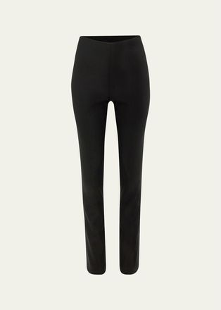 Carolina Herrera Wool Slim-Leg Ankle Cigarette Pants