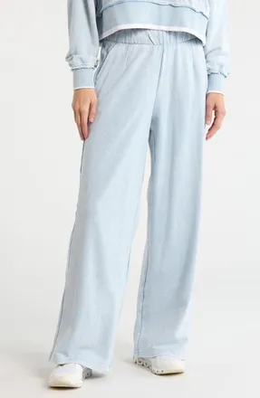 Yogalicious Baby Wash Terry Sweatpants in Light Denim at Nordstrom Rack, Size X-Large