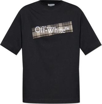 Off-white T-shirt met logo - Heren - T-shirts - Zwart - XS - Katoen - Tops