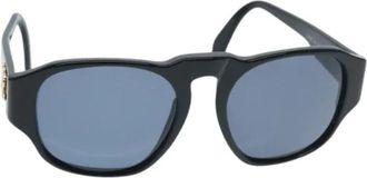 Chanel Pre-owned Plastic Zonnebril - Dames - Vintage Accessoires - Zwart - ONE Size - Vintage