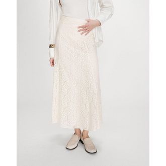 Grace & Mila Lange uitlopende kanten rok VISENYA