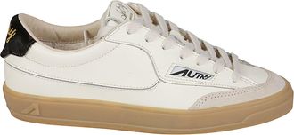 Autry Windscape Low White Leather Suede Sneakers