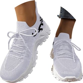 Generic 2026 Running Shoes Womens Sneakers for Casual Wear with Thong Design Comfort and Style Perfect Spring Summer Ideal Jeans Pairing (White, 4.5)