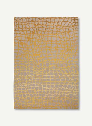 Louis De Poortere Dedalo Design - Alfombra Contempor&aacute;nea De Mad Men - Hecha En B&eacute;lgica - Acabado A Mano - Antideslizante Natural - 100% Poli&eacute;ster - Escarabajo Amarillo 