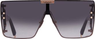 Balmain WONDER BOY Grey Gradient Shield Unisex Sunglasses BPS-102N RGD-BLK 146